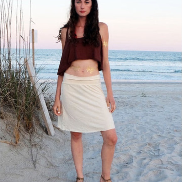 Gaia Conceptions | Navy Blue Simplicity Short Skirt - Picture 5 of 7